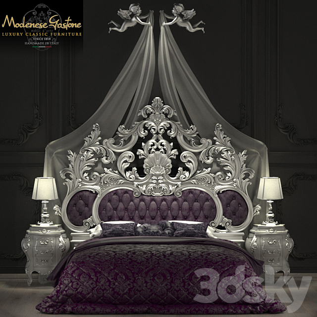 3d Models Bed Modenese Gastone