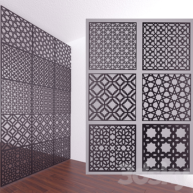 3d Models 3d Panel Islamic Decor Panels