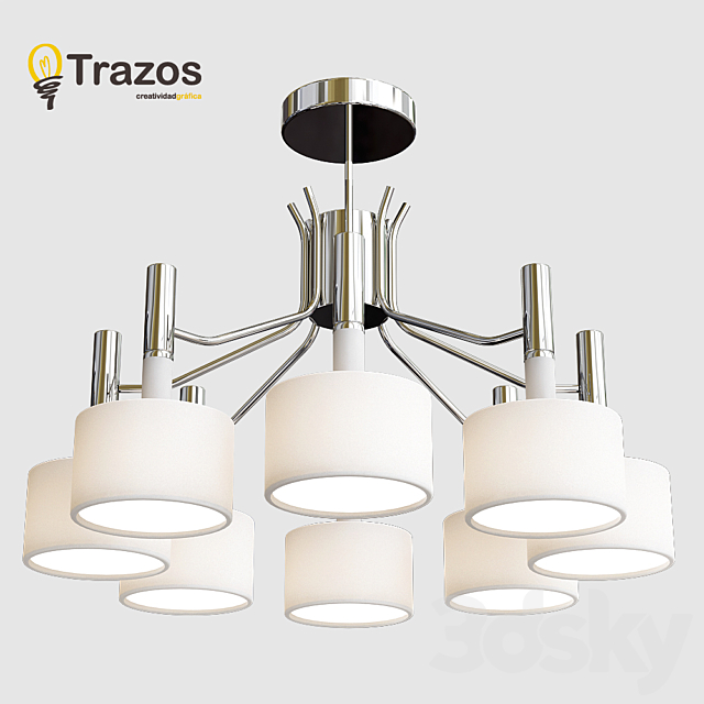3d Models Chandelier Trazos Modern Led Chandeliers
