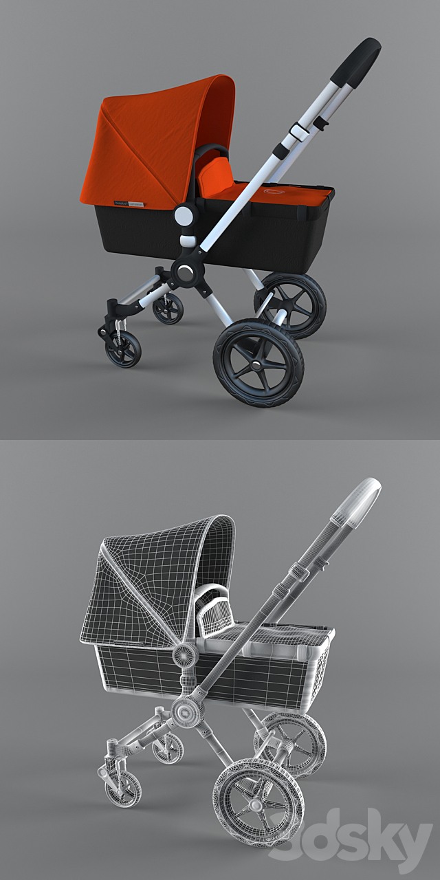 3d models Miscellaneous Baby stroller Bugaboo Cameleon
