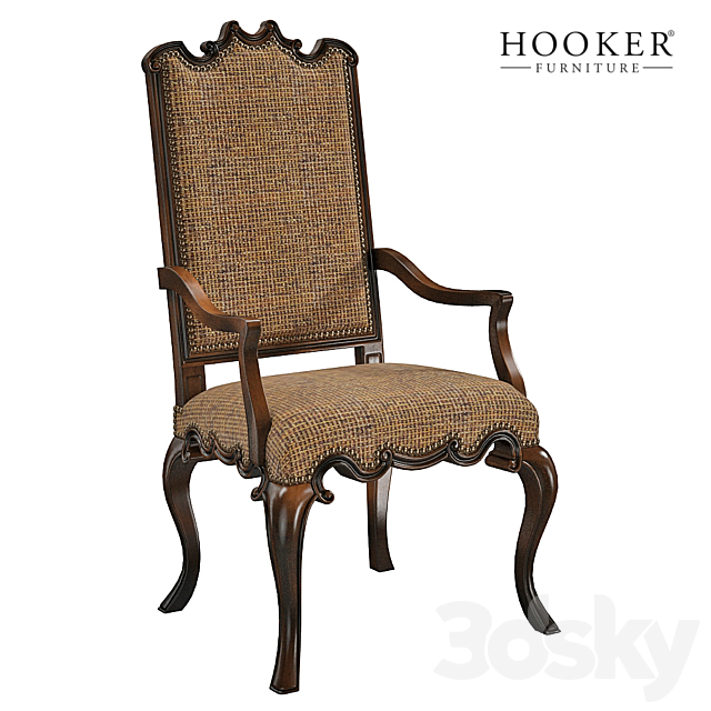 3d Models Chair Hooker Furniture Dining Room Canterbury Ebony