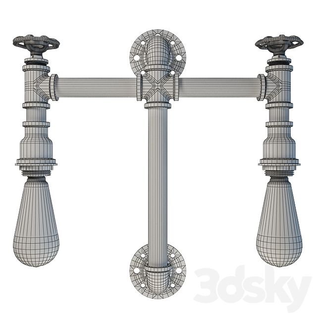 3d models: Wall light - Lussole LOFT LSP-9192