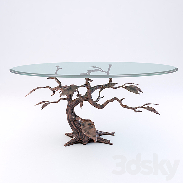 3d Models Table Cypress Tree Coffee Table