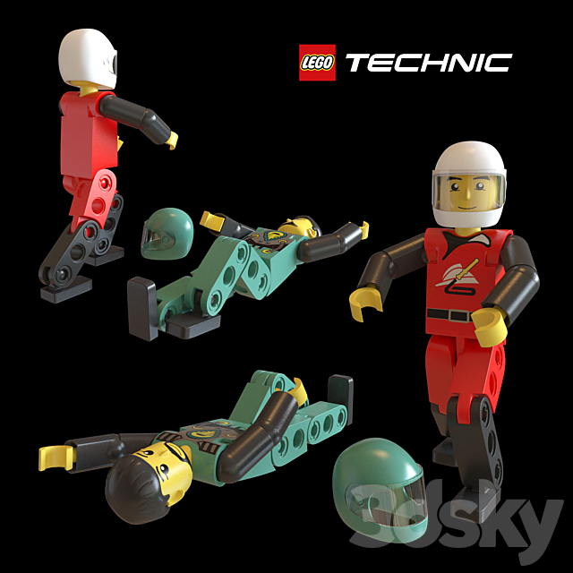 3d Models Toy Lego Man Technic