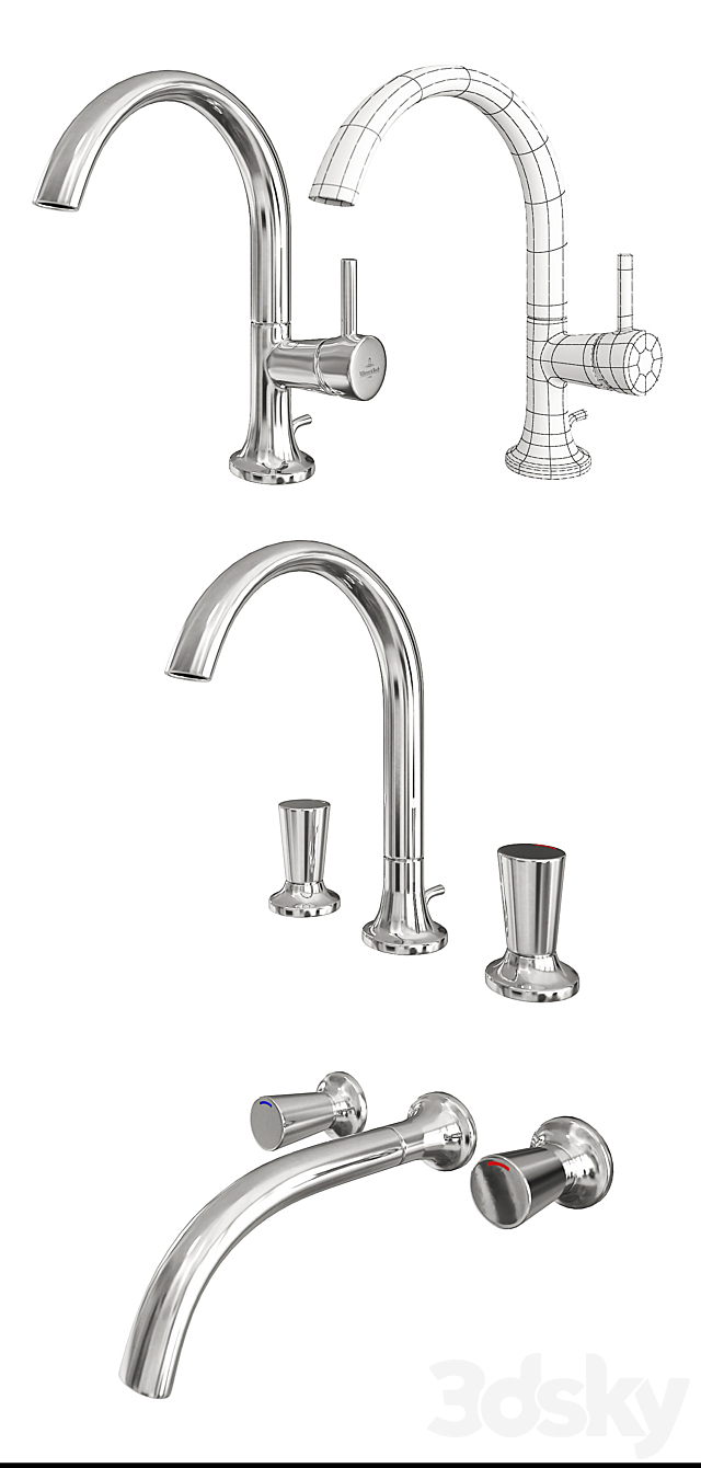 3d models Faucet Villeroy & Boch LaFleur