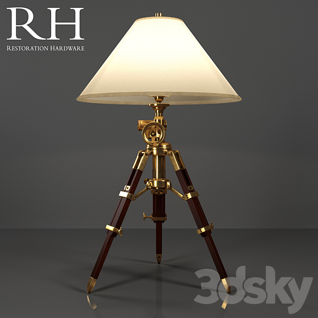 royal marine tripod table lamp