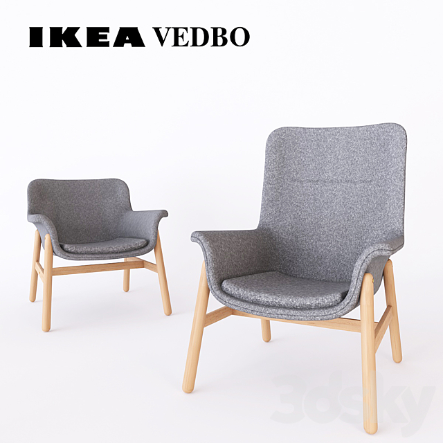 3d Models Arm Chair Ikea Vedbo