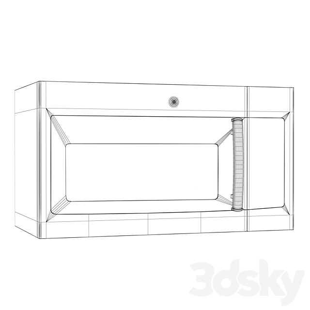 GE Microwave JVM3160RFSS - Kitchen appliance - 3D Models