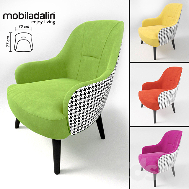 3d Models Arm Chair Fotoliu Toledo Exclusiv