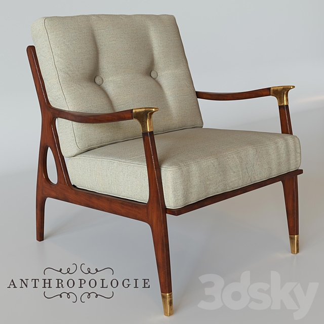 3d Models Arm Chair Anthropologie Haverhill Chair