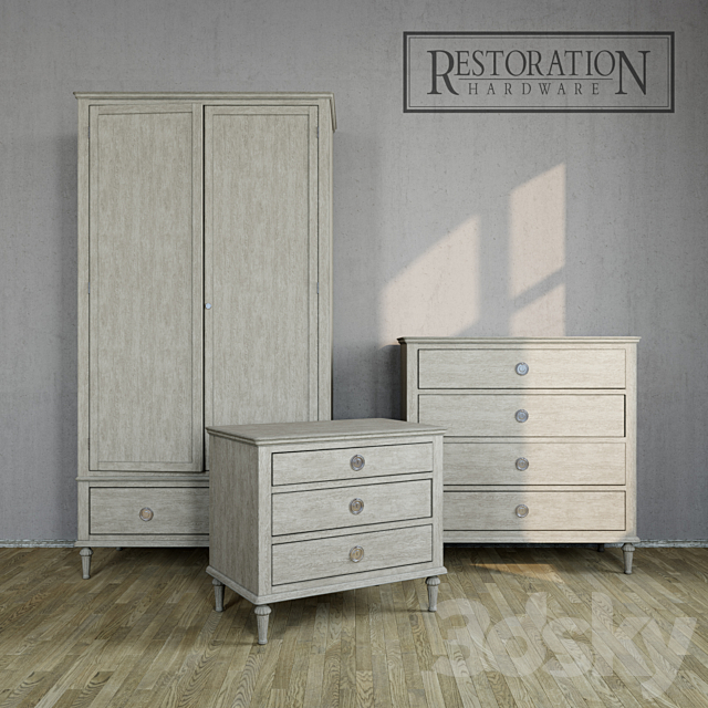 3d Models Sideboard Chest Of Drawer Restoration Hardware