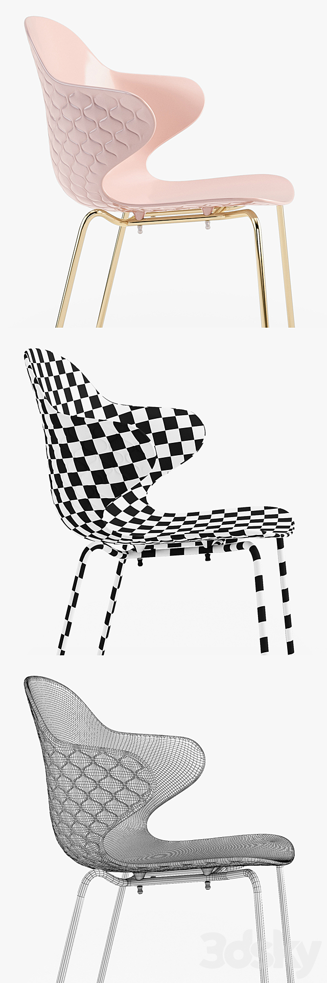 3d models: Chair - Calligaris Saint Tropez chair
