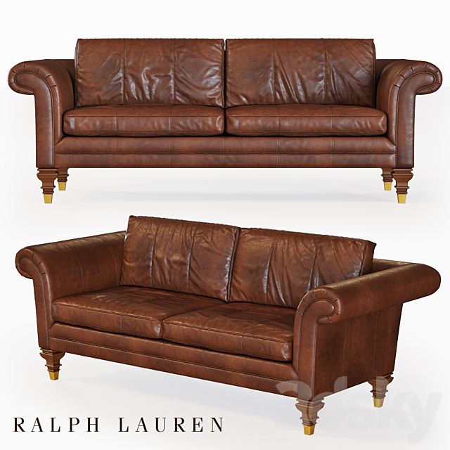 Ralph Lauren Leather Sofa 3d, Ralph Lauren Leather Couch