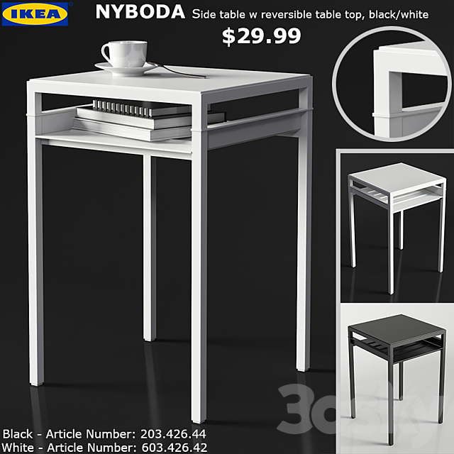 3d Models Table Ikea Nyboda Table
