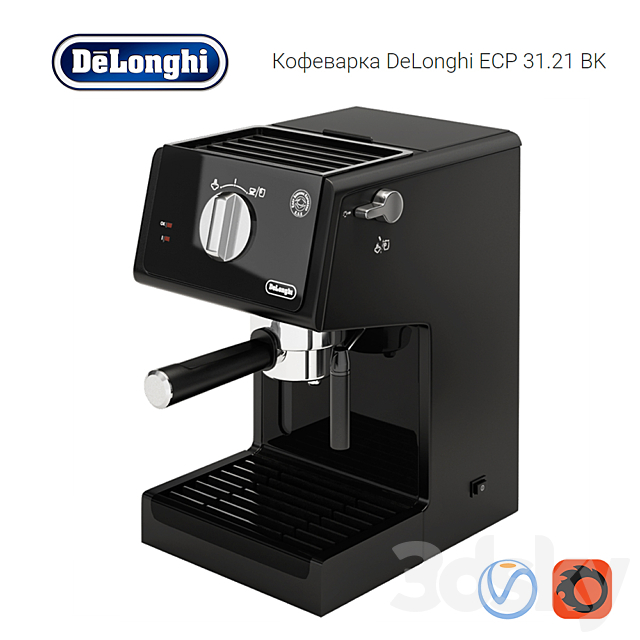 3d Models Kitchen Appliance Espresso Coffee Maker Delonghi Ecp