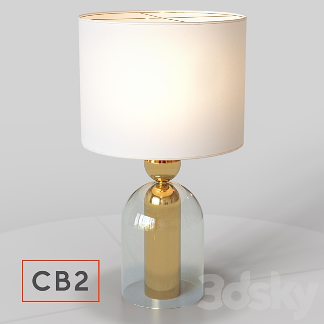 cb2 cloche table lamp