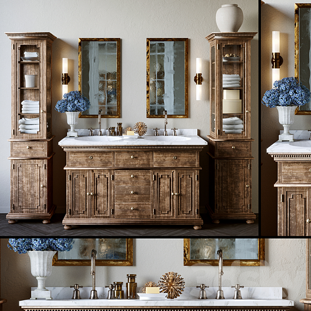 Models Bathroom Furniture Restoration Hardware Set Models Bathroom Furniture