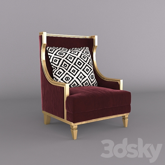 3d Models Arm Chair Merit Mobilya Como Arm Chair