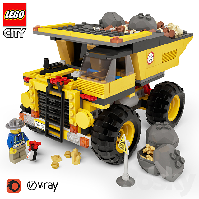lego mining truck 4202