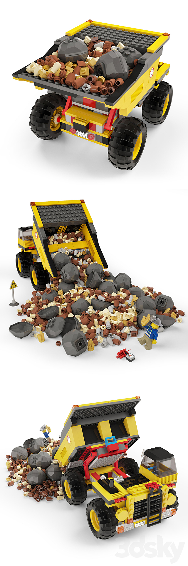 lego mining truck 4202