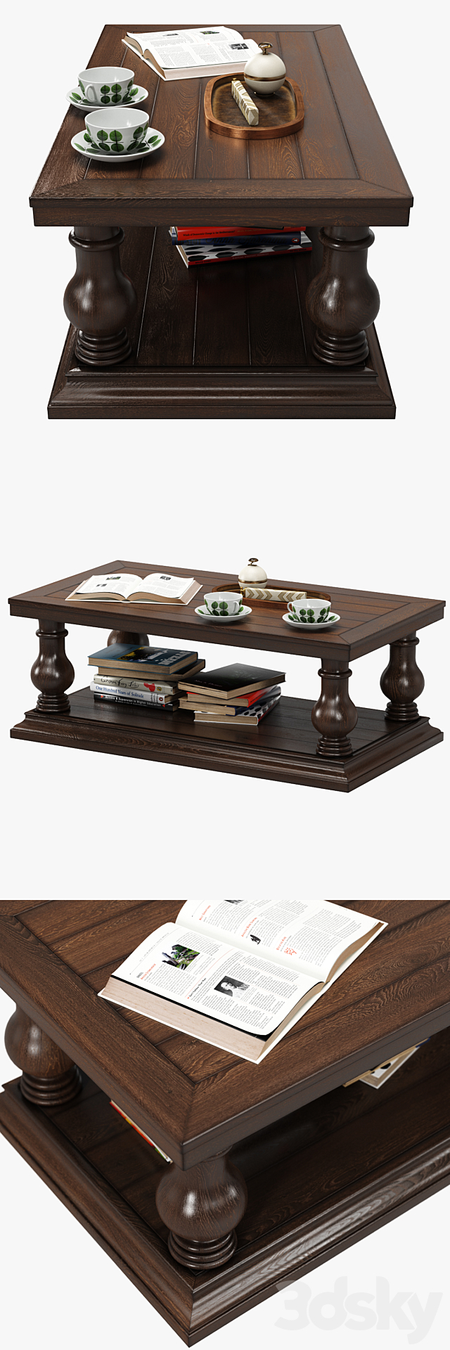 4d models: Table - Pottery Barn Lorraine Coffee Table 4d models: Table - Pottery Barn Lorraine Coffee Table