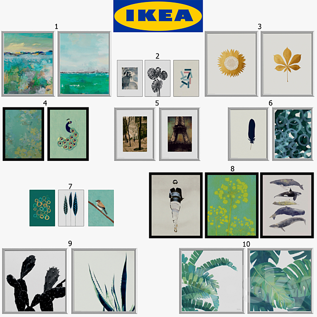 3d Models Frame Ikea Pictures Trilling Tvilling