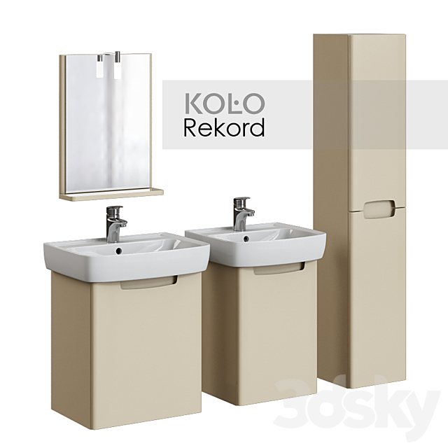 3d Models Wash Basin Kolo Rekord