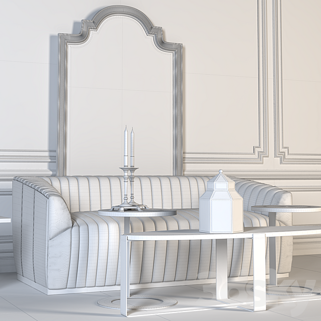 3d Models Sofa Curations Limited Set Of Upholstered Furniture