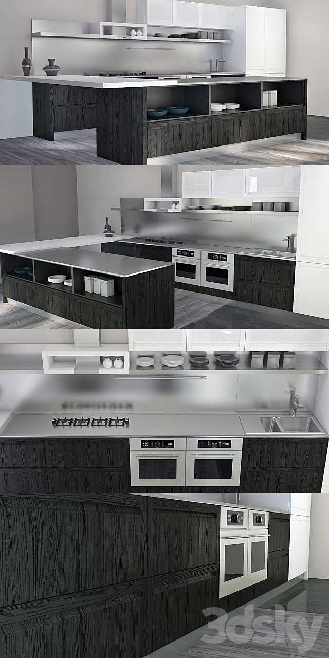 3d Models Kitchen Kitchen Ged Cucine Treviso