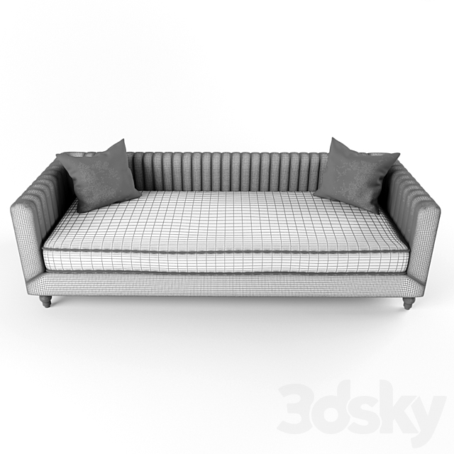 3d Models Sofa Trevon Fabric Sofa Chair With Acrylic Legs