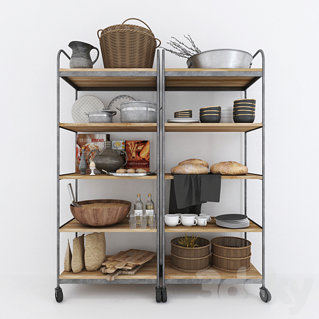3d models: Other kitchen accessories - Kitchen Set