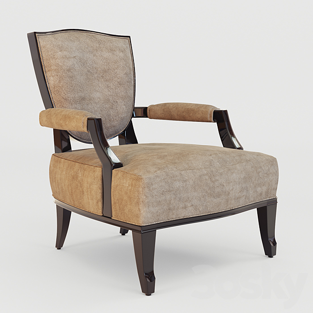 3d models: Arm chair - Barbara Barry Shield Back Lounge Chair