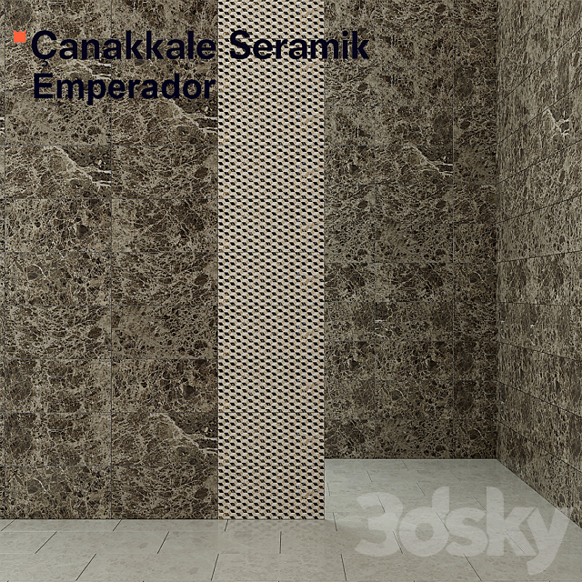 3d models tile tile kale emperador