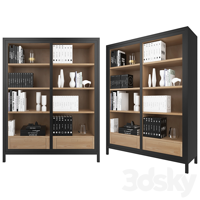 Aged Effect White 2 Door Storage Cabinet Faustine Maisons Du Monde