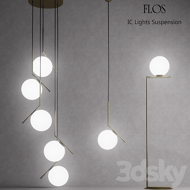 3d Models Ceiling Light Flos Ic Lights
