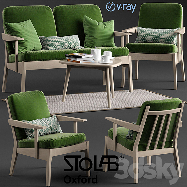 3d Models Other Stolab Oxford Chair And Sofa Yngve Table