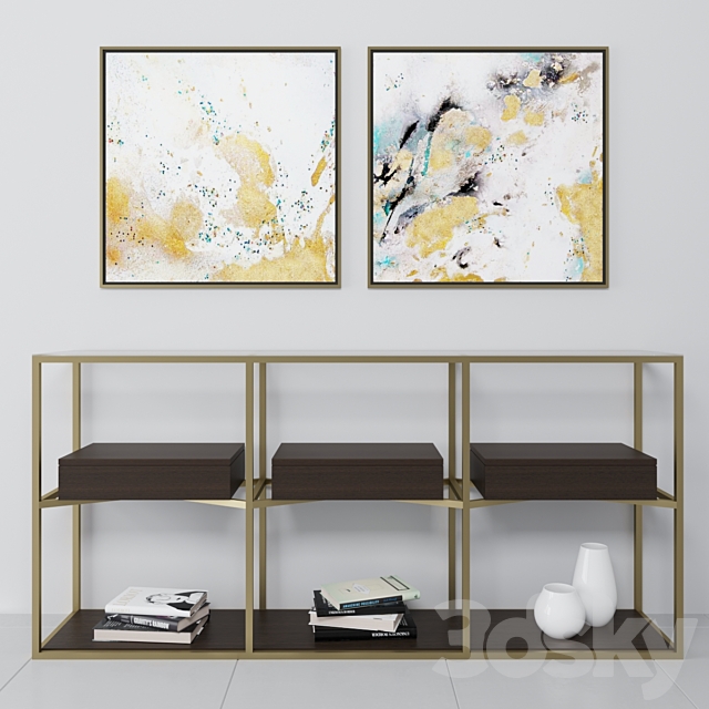 3d Models Table Hooker Furniture Curata Console Table
