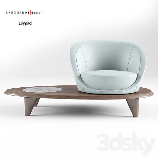 3d Models Arm Chair Bernhardt Design Lilypad By Terry Crews