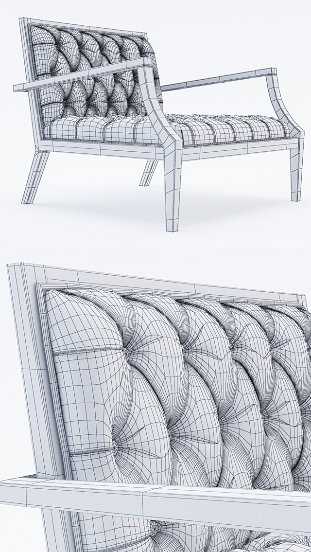 3d Models Arm Chair Armchair Dona Vittoria Frigerio By Frigerio