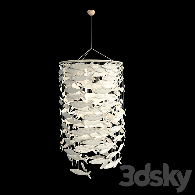 3d Models Ceiling Light Scabetti Shoal Fish Ceiling Light 186