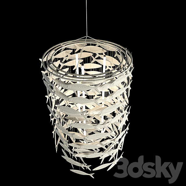 3d Models Ceiling Light Scabetti Shoal Fish Ceiling Light 186