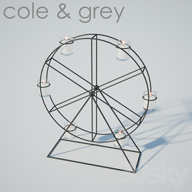 3d Models Other Decorative Objects Ferris Wheel Candelabra