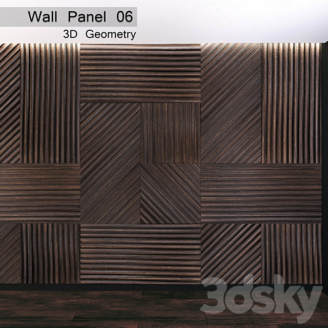 3d Models 3d Panel Wall Panel 06 3d Geometry
