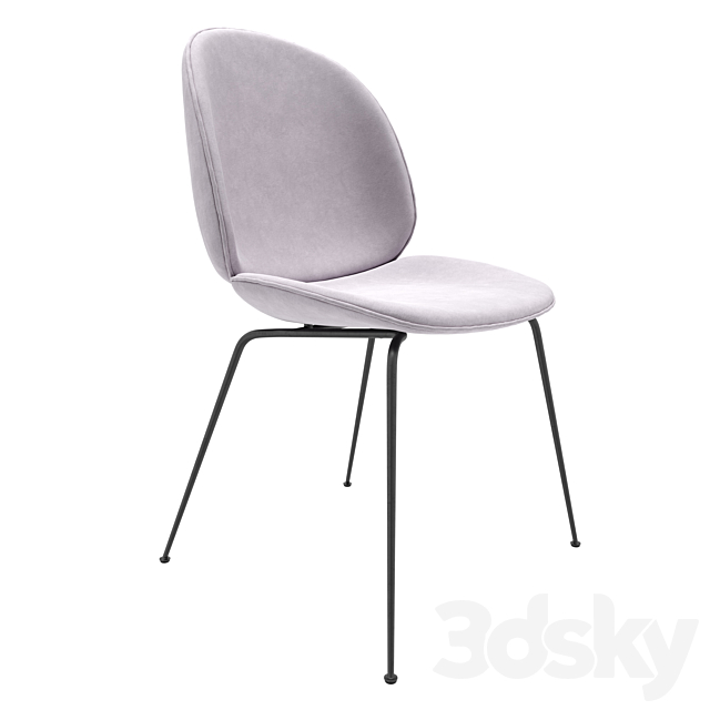 Gubi Beetle Dining Chair Velvet Fully, Beetle Dining Chair Conic Base