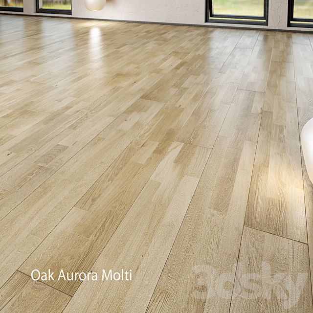 3d Models Wood Barlinek Floorboard Decor Line Oak Aurora Molti