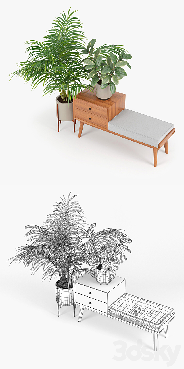 3d Models Other Mid Century Storage Bench Acorn Check out our mid century storage selection for the very best in unique or custom, handmade pieces from our shops. 3dsky