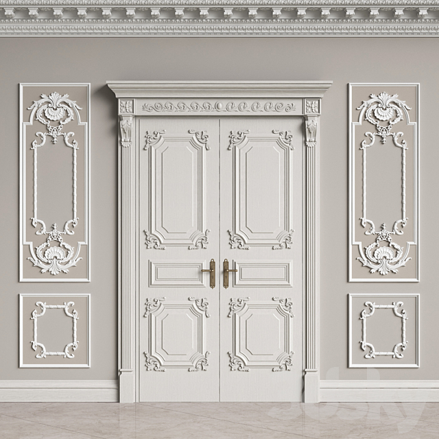 3d Models Decorative Plaster Classic Interior Decor 2