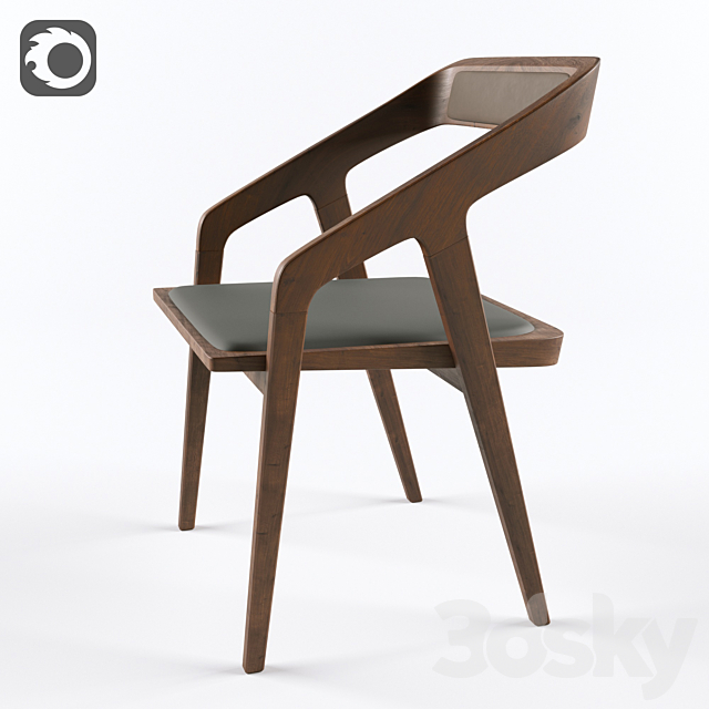3d models: Chair - katakana chair
