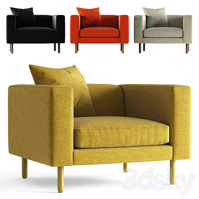 Blu Dot / Mono Lounge Chair - Arm chair - 3D Models