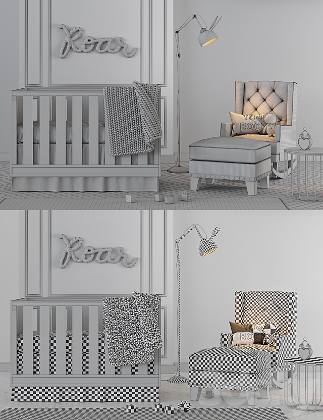 Emily & meritt rock outlet and roar baby bedding